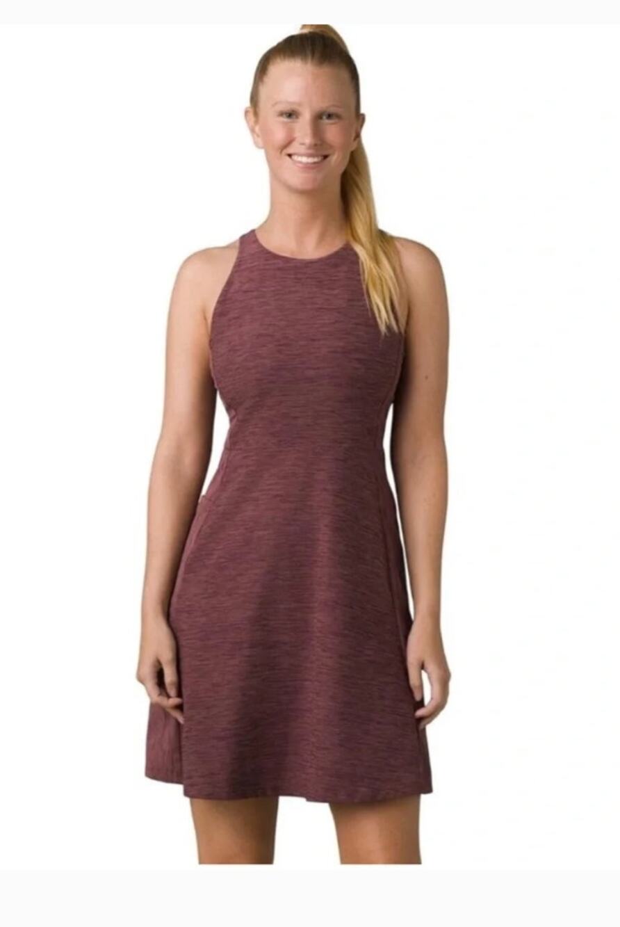 Prana Women's Kimble Athletic Dress in Burgundy Size XS